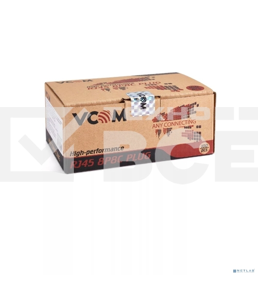 Коннекторы RJ-45 (8P8C) для UTP кабеля 6кат. ( упаковка 100 шт.)