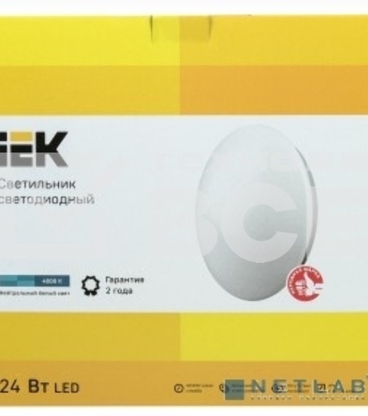 Светильник Iek LDPB0-1003-24-4000-K01 LED ДПБ 1003 24Вт IP20 4000K круг белый {диаметр 380 мм, световой поток 1440 Лм}