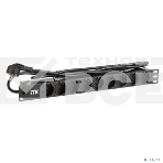 Блок ITK PDU 9 розеток DIN49440 (нем. cтанд.) 1U, шнур 2м вилка DIN49441 (нем. станд.), профиль из ПВХ, черный, фото3