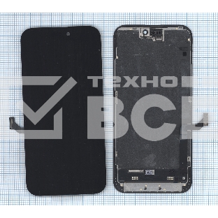 Дисплей (модуль) для Apple iPhone 15 Plus в сборе с тачскрином, черный (OR)
