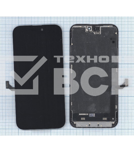 Дисплей (модуль) для Apple iPhone 15 Plus в сборе с тачскрином, черный (OR)