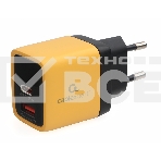 Зарядное устройство с дисплеем Cablexpert MP3A-PC-53, 35Вт GaN, QC3.0/PD3.0, 1хUSB, 1хType-C, желтый, коробка, фото3