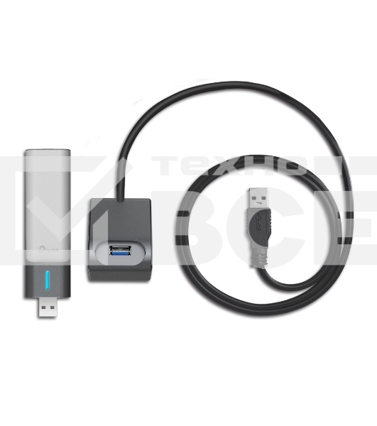 Двухдиапазонный USB-адаптер высокого усиления TP-Link Archer TX20UH с поддержкой Wi-Fi AX1800