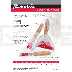Шпательная лопатка MATRIX из нержавеющей стали, 40 мм, буковая рукоятка, EFP, фото 1