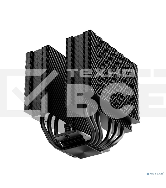 Кулер для процессора PCCooler RZ620 BK (260W, 4-pin PWM, 157.5mm, Al/Cu, 6x6mm, 1x120mm, 86.73CFM, 32dBA, 2200RPM, S: 1851/1700/1200/115X, AM5/AM4, black)