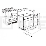 Встраиваемый духовой шкаф с паром Electrolux EOD5F71Z 60 см, каталитическая очистка, 72 л, 8 режимов, черный цвет,направляющие проволочные + телескопические (1 уровень), фото 1