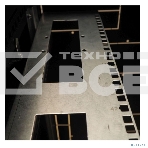 Шкаф телекоммуникационный напольный 42U (600 1000) дверь перфорированная, задние двойные перф., черный, фото 1