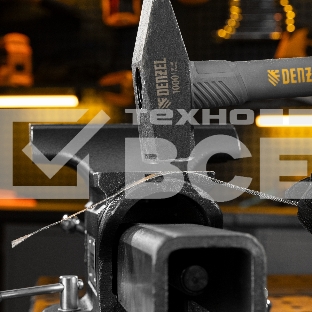 Тиски слесарные Denzel BVH-200, 200 мм, поворотные, стальная направляющая, с наковальней