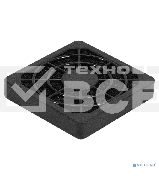 Решетка для вентилятора с фильтром 40х40 ExeGate EG-040PSFB черный