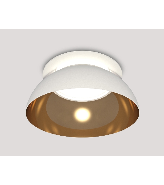 Комплект встраиваемого светильника Ambrella light XC8050101 SWH/PYG/CL белый песок/золото желтое полированное/прозрачный GX53 (C8050, N8144)