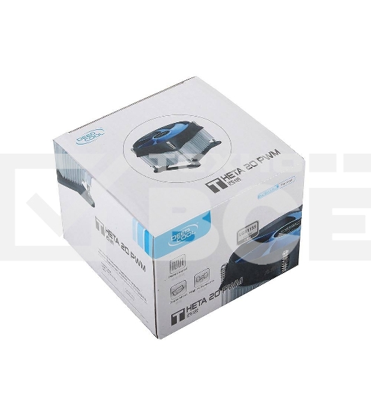 Кулер для процессора DEEPCOOL THETA 20 PWM черный, 100 мм, алюминий, 2400 об/мин, 32.5 дБ, 4 pin, 95 Вт, 60 мм