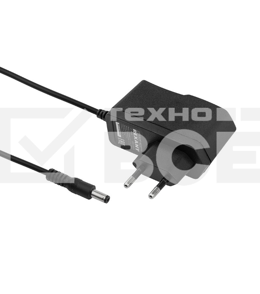 Источник питания 110-220 V AC/12 V DC 1 А 12 W с DC разъемом подключения 5.5х2.1, без влагозащиты (IP23)