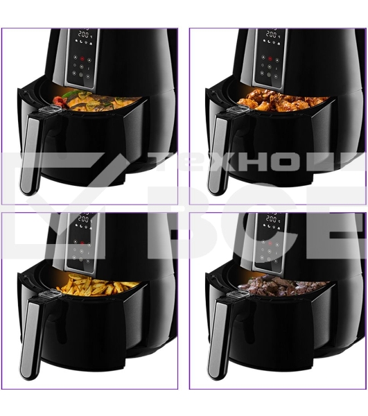 Аэрогриль Kitfort KT-2227 1500Вт черный