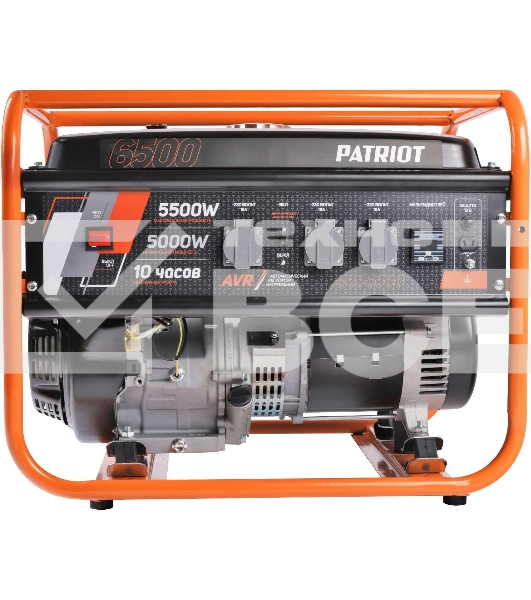Электрогенератор бензиновый Patriot GRS 6500, 5.5 кВт, 75 дБ, 70 кг