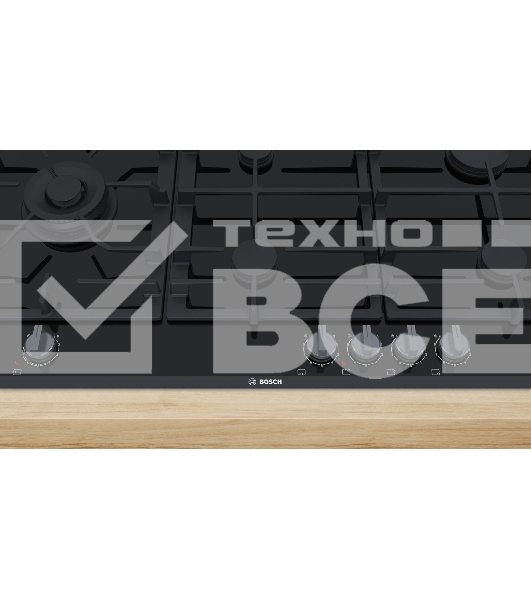 Газовая варочная поверхность Bosch PRS9A6D70M черный