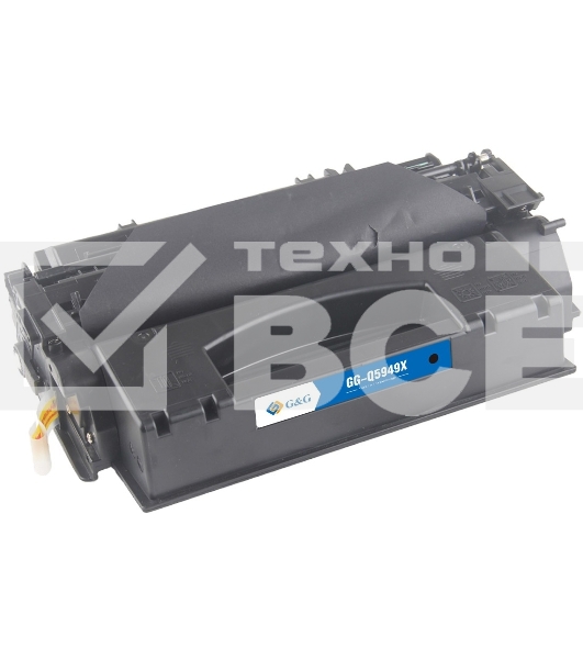 Картридж лазерный G&G GG-Q5949X черный (6000стр.) для HP LJ 1160/1320/3390/3392