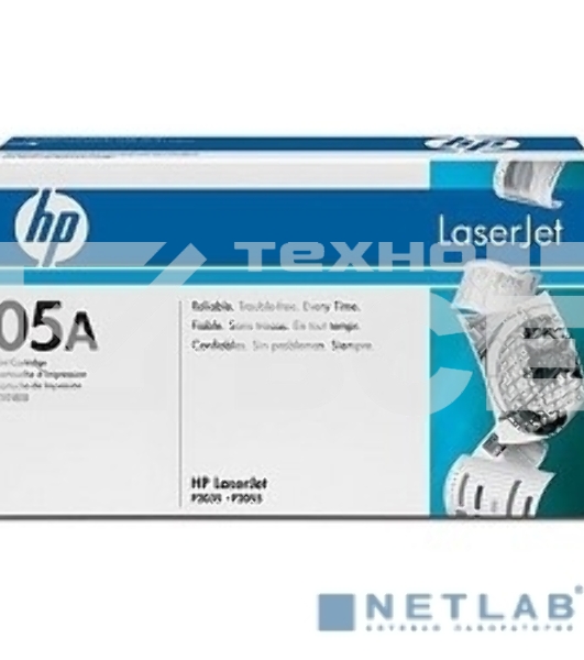 Картридж лазерный HP CE505A черный LJ P2055/P2035 (2300стр.)