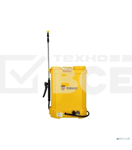 Опрыскиватель Deko DKSP10 16л желтый (065-0954)