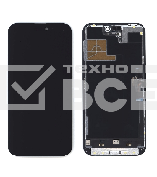 Дисплей (модуль) для Apple iPhone 14 Pro Max в сборе с тачскрином, черный (Oled)