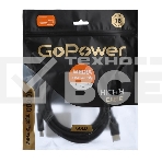 Кабель GOPOWER HDMI (M)-HDMI (M) 3.0M 00-00027309 BLACK, фото 1