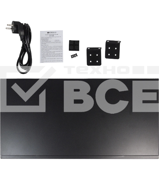 Коммутатор Smart Managed Switch 24x100Base-TX PoE, 2xCombo 1000Base-T/SFP, PoE Budget 280W, 19