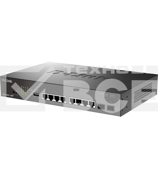 Сетевой коммутатор Smart L2 Surveillance Switch 8х1000Base-T PoE, 2x1000Base-X SFP, PoE Budget 130W, Long-range PoE up to 250m
