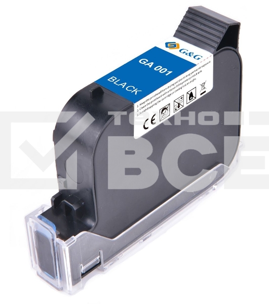 Картридж струйный G&G GA-001BK черный (42мл) для G&G GG-HH1001