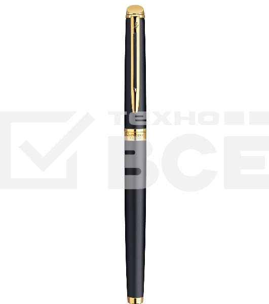Ручка перьевая Waterman Hemisphere (CWS0920710) Matte Black GT F сталь нержавеющая подар.кор.