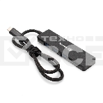 Док-станция 4-в-1 ExeGate DUB-2213C/CR (кабель-адаптер USB Type-C --> 2xUSB2.0+ 1xUSB3.0+Card Reader, Plug&Play, черный), фото2