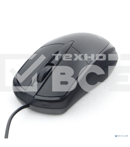 Мышь проводная Гарнизон GM-225XL черный, 1000 dpi, USB, кнопки - 3