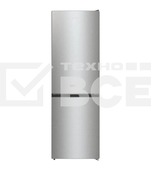 Холодильник Gorenje NRKE62XL серебристый металлик двухкамерный 203/99л морозилка снизу, No Frost