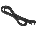 Кабель интерфейсный SATA Cablexpert CC-SATAM-DATA90-BLBR-100CM, Sata3 7pin/7pin, мет.защелка, угловой разъем, 100 см, черный, оплетка, пакет, фото3