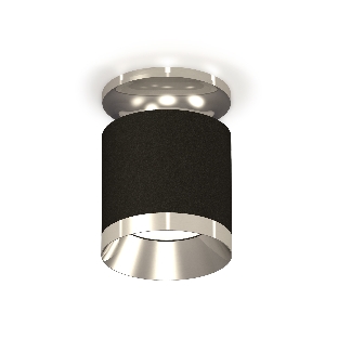 Светильник Ambrella Light XS7402082 SBK/PSL черный песок/серебро полированное MR16 GU5.3 (N7927, C7402, N7032)