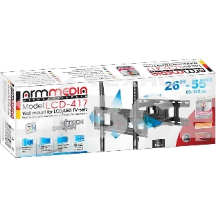 Кронштейн для телевизора Arm Media LCD-417 черный 26