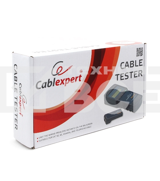 Цифровой тестер LAN Cablexpert NCT-3, для RG-45, RG-58, RJ-12,11