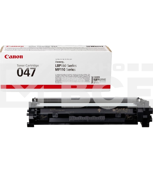 Картридж лазерный CANON 047 BK черный (1600 стр.) для CANON LBP112/LBP113W