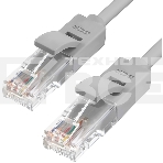 Патч-корд Greenconnect Патч-корд UTP прямой ethernet 15.0m кат.5е,  RJ45,  литой (Серый) (GCR-LNC03-15.0m), фото 1