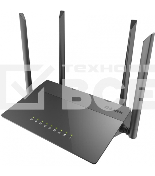 Маршрутизатор беспроводной D-Link DIR-841/RU/A1B, Wireless AC1200 Dual-Band Router with 1 10/100/1000Base-T WAN port and 410/100Base-TX LAN ports.802.11b/g/n compatible, 802.11AC up to 866Mbps,1 10/100/1000Base-T WAN port, 4