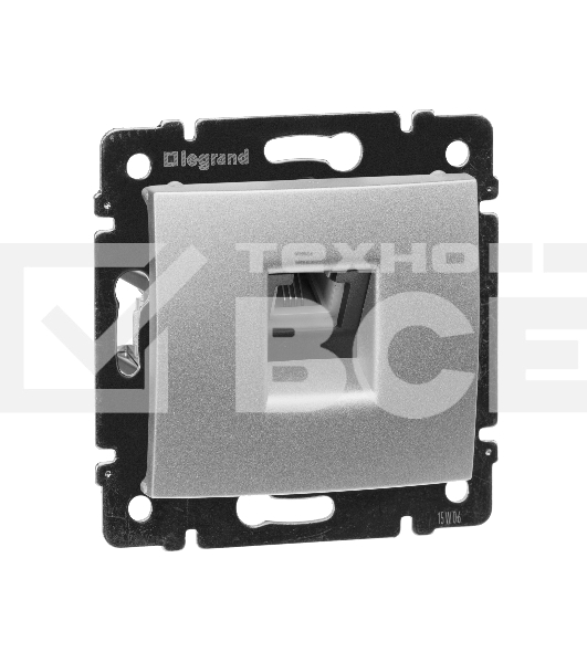 Розетка 1хRJ11, алюм. Valena Розетка 1хRJ11, алюм.