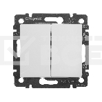 Переключатель Legrand 774408 2напр 2клав 10A Valena белый, фото4