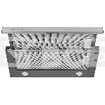 Встраиваемая вытяжка Kuppersberg SLIMLUX IV 60 X, ширина 60 см, отвод/рециркуляция, 550 м3/час, механическое управление, 3 скорости, светодиодное освещение 2х4 Вт, металлические жироулавливающие фильтры, угольный фильтр(опция), цвет нержавеющая сталь(ПОЛЬ, фото 1