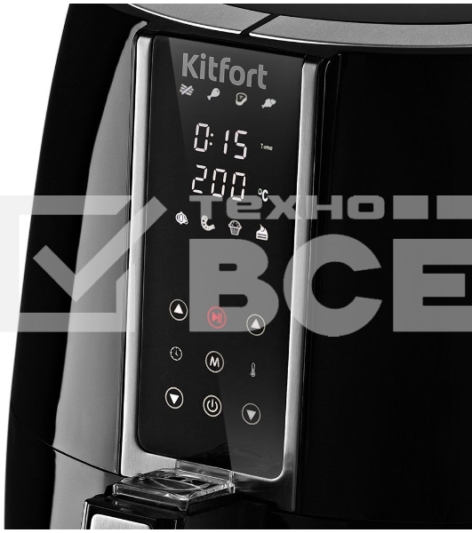 Аэрогриль Kitfort KT-2227 1500Вт черный