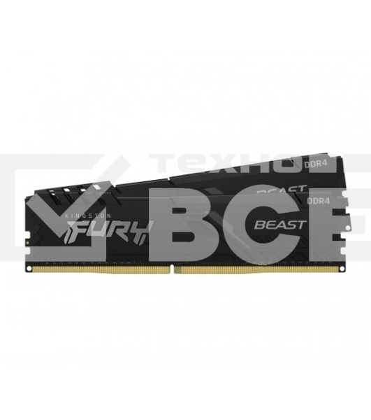 Оперативная память Kingston Fury Beast, DDR4, 64GB (2x32GB), 3200MHz, CL16, чёрный