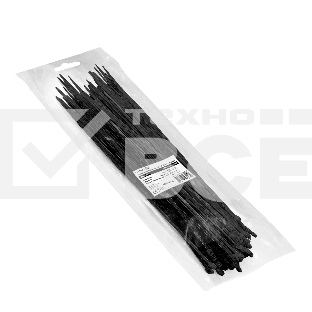 Стяжка (хомут) нейлоновая ExeGate EX293128RUS CV66-450x4.8B (нейлон 6.6, 450x4.8мм, неоткрывающаяся, halogen free, -40°C - +85°C, черная, 100 шт)