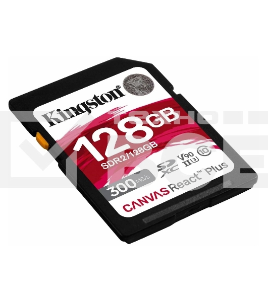 Флеш карта Kingston 128GB Canvas React Plus SDXC UHS-II 300R/260W U3 V90