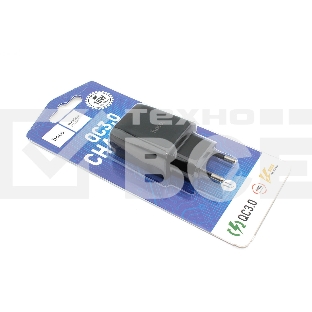 Блок питания (сетевой адаптер) HOCO C72Q Glorious QC3.0 один USB порт, черный