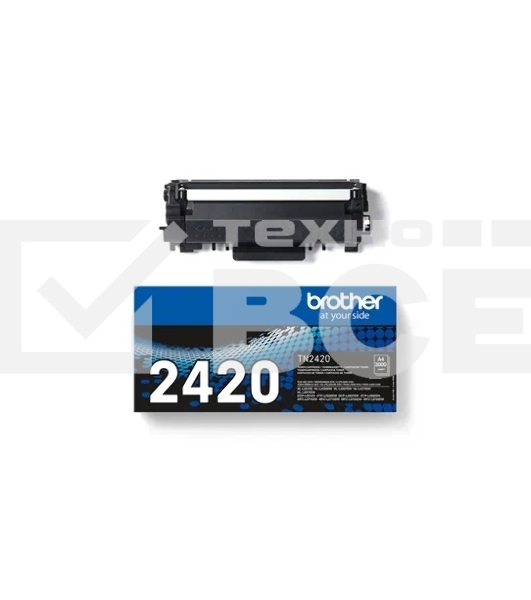 Картридж лазерный Brother TN-2420 черный (3000 стр.) для DCP-L2510/HL-L2350DW/MFC-L2710DW/DCP-L2530DW/HL-L2370DN/MFC-L2730DW/DCP-L2550DN/HL-L2375DW/MFC-L2750DW/HL-L2310D/MFC-2710DW