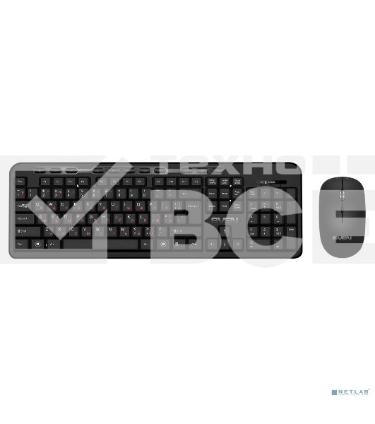 Набор SVEN KB-C3200W беспроводные клавиатура и мышь, чёрные