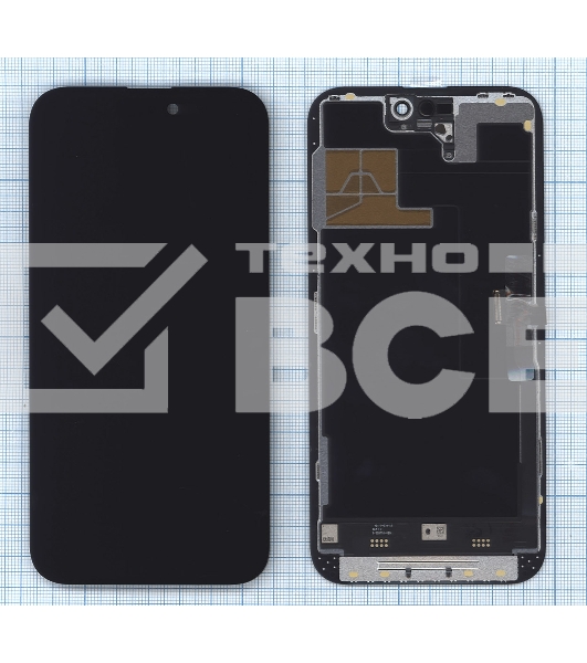 Дисплей (модуль) для Apple iPhone 14 Pro Max в сборе с тачскрином, черный (Oled)