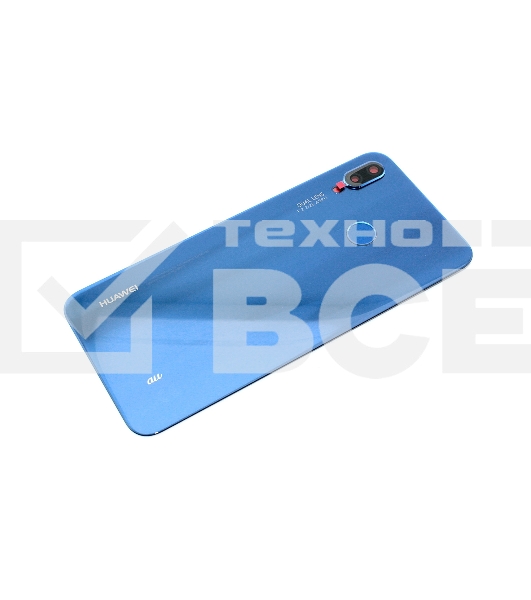 Задняя крышка для Huawei Nova 3e (Service Pack 02351XJD)  синяя